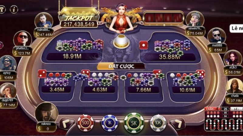 Giao diện Xóc Đĩa Tứ Linh King88 hiển thị hiện đại cực mượt.